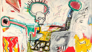 A Digital Recreation Of The Iconic Portrait Of Jean-michel Basquiat Wallpaper