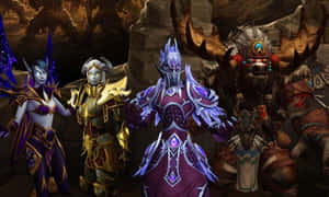 A Diverse Lineup Of World Of Warcraft Races Wallpaper