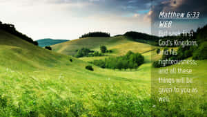 A Divine Landscape Representing The Kingdom Of God Wallpaper