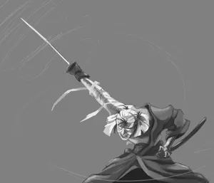 A Dramatic Portrait Of Makoto Shishio In Full Battle Gear. Wallpaper