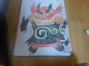 A Drawing Of Emboar's Image Wallpaper