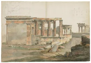 A Drawing Of The Erechtheion Wallpaper