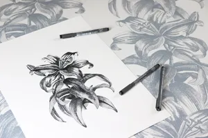 A Drawing Using An Indelible Pen Wallpaper