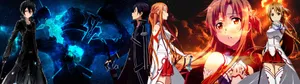 A Dynamic Stand-off In Sword Art Online Game Wallpaper