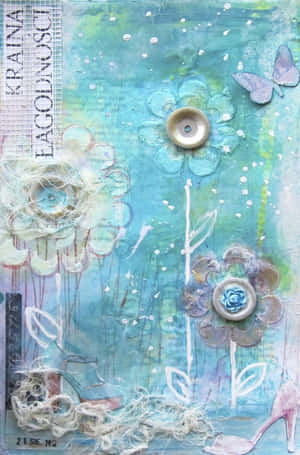 A Fantastic Mix Of Digital And Handmade Art Wallpaper