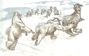 A Fearsome Wampa Stands Ready Wallpaper