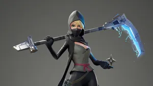 A Female Character Holding A Large Scythe Wallpaper