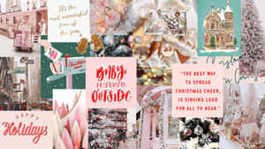 A Festive Christmas Collage For Your Laptop Wallpaper