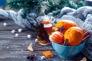 A Festive Evening With Mulled Wine Wallpaper