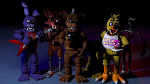 A Fierce Animatronic Showdown Wallpaper