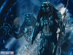 A Fierce Wolf Predator Ready To Hunt Wallpaper