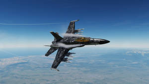 A Fighter Jet Flying In The Sky Wallpaper