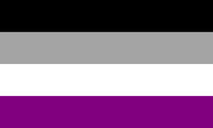 A Flag With A Purple, White, And Black Color Wallpaper