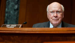 A Focused Portrait Of U.s. Senator Patrick Leahy Wallpaper