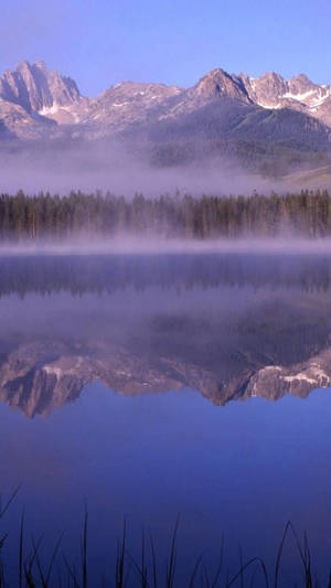 A Foggy Lake In Idaho Wallpaper
