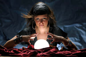 A Fortune Teller Reading Tarot Cards Wallpaper