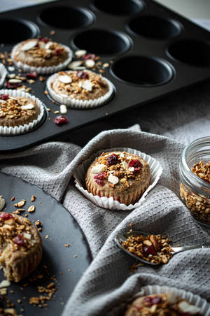 A Fresh Batch Of Healthy Muffins Wallpaper