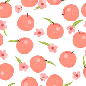 A Fresh Peach Perfect For Summertime! Wallpaper