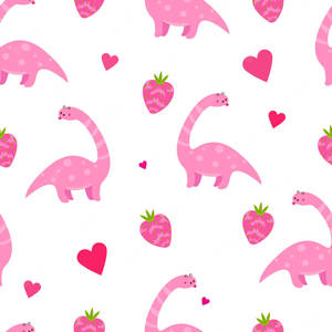 A Fun And Cute Dinosaur Pattern! Wallpaper