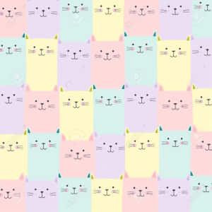 A Fun Cat Pattern Is Here To Brighten Up Any Room! Wallpaper