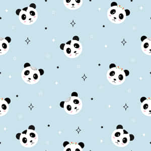 A Fun Girly Panda Enjoys A Cupcake Wallpaper