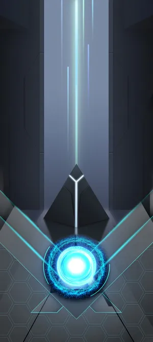 A Futuristic Minimalist Cityscape Wallpaper