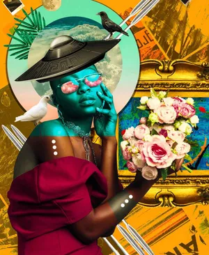 A Futuristic Vision Of African Culture Wallpaper