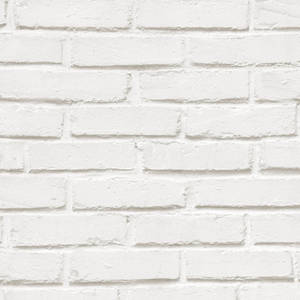 A Gapped Running Bond White Brick Wall Wallpaper