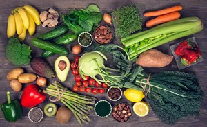 A Garden's Bounty: Fresh Fruits And Vegetables Wallpaper