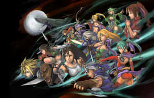 A Gathering Of Legendary Final Fantasy Characters Wallpaper
