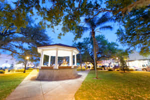 A Gazebo In A Park Wallpaper