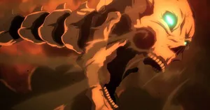 A Giant Creature Roams A Magical Forest Wallpaper