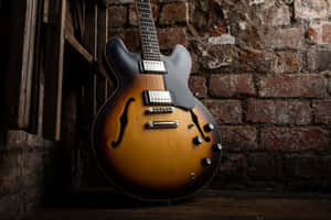 A Gibson 335 Semi-hollow Electric Guitar Wallpaper