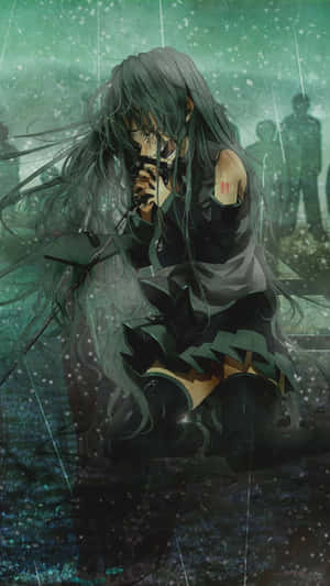 A Girl Alone, Caught In The Grip Of Grief Wallpaper