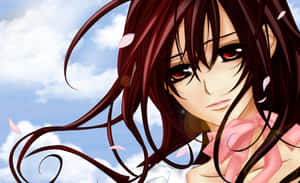 A Girl With Long Hair And Pink Hair Wallpaper