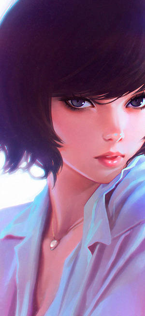 A Girl With Short Hair Wallpaper