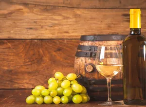 A Glass Of Refreshing White Wine Wallpaper