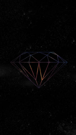 A Gleaming Diamond Floating In The Night Wallpaper