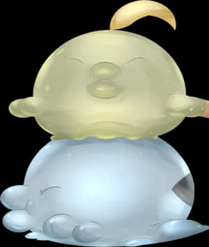 A Glossy Gulpin 3d Artwork Wallpaper