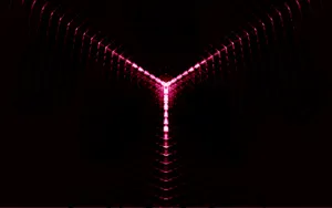 A Glowing Neon Design In Black And Red. Wallpaper