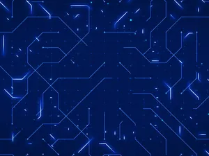 A Golden Glowing Lock Closed In Front Of A Blurred Landscape Wallpaper