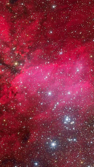 A Gorgeous View Of The Pink Space, A Vibrant Nebula Of Pink And White Galaxies Wallpaper