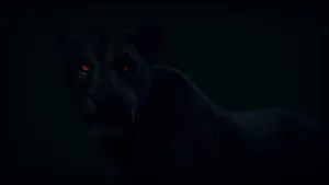 A Graceful Black Jaguar Prowling In The Wild Wallpaper