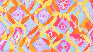 A Gradient Background With Focused Pink And Blue Details Wallpaper