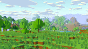 A Grass Block Found In Minecraft Wallpaper