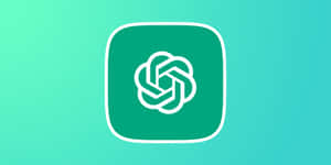 A Green And White Logo With A Knot On It Wallpaper