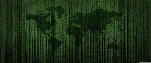 A Green Background With A World Map On It Wallpaper