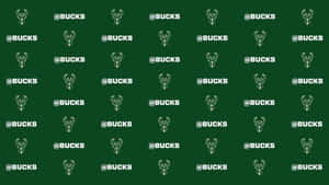 A Green Background With White And Green Buck Logos Wallpaper