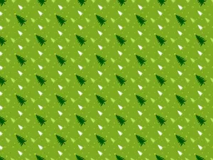 A Green Christmas Tree Pattern With White Dots Wallpaper