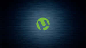 A Green Logo On A Black Background Wallpaper